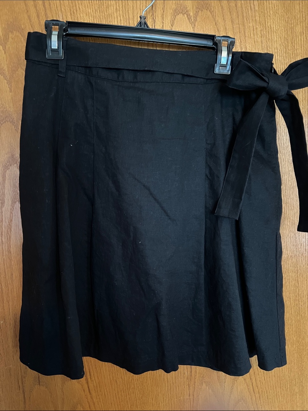 Banana Republic Black A-Line Skirt with Side Bow